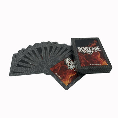 Air amortissant les cartes de jeu noires de papier de noyau pour des magiciens